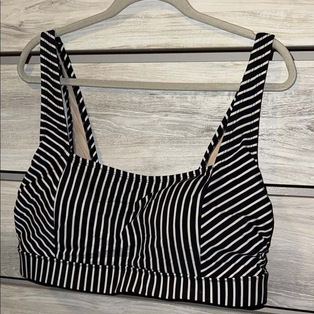 Striped Black and White Women's Top